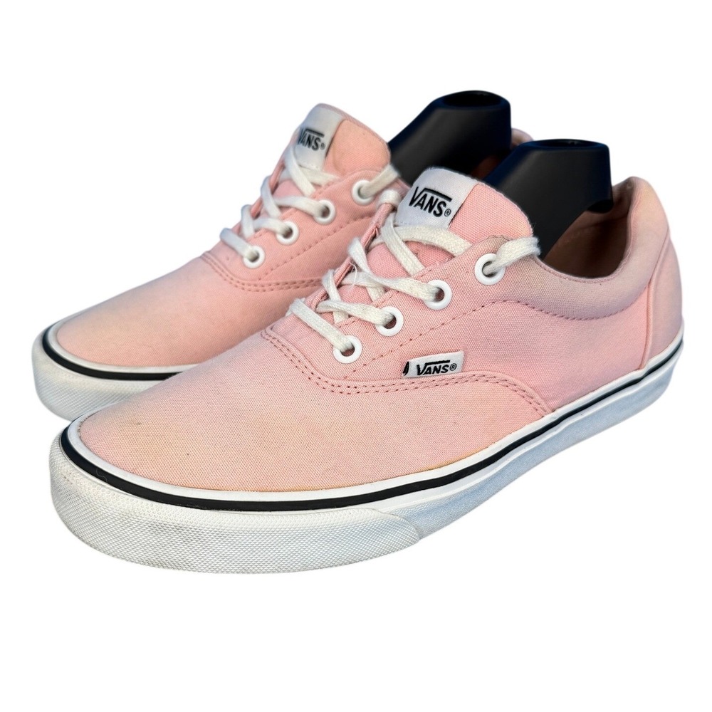 Vans Era Canvas Low Top Sneakers Peach Pink Womens 8.5 Skater Shoes